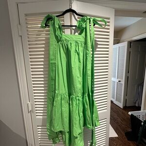 Vibrant Green Kids Dress